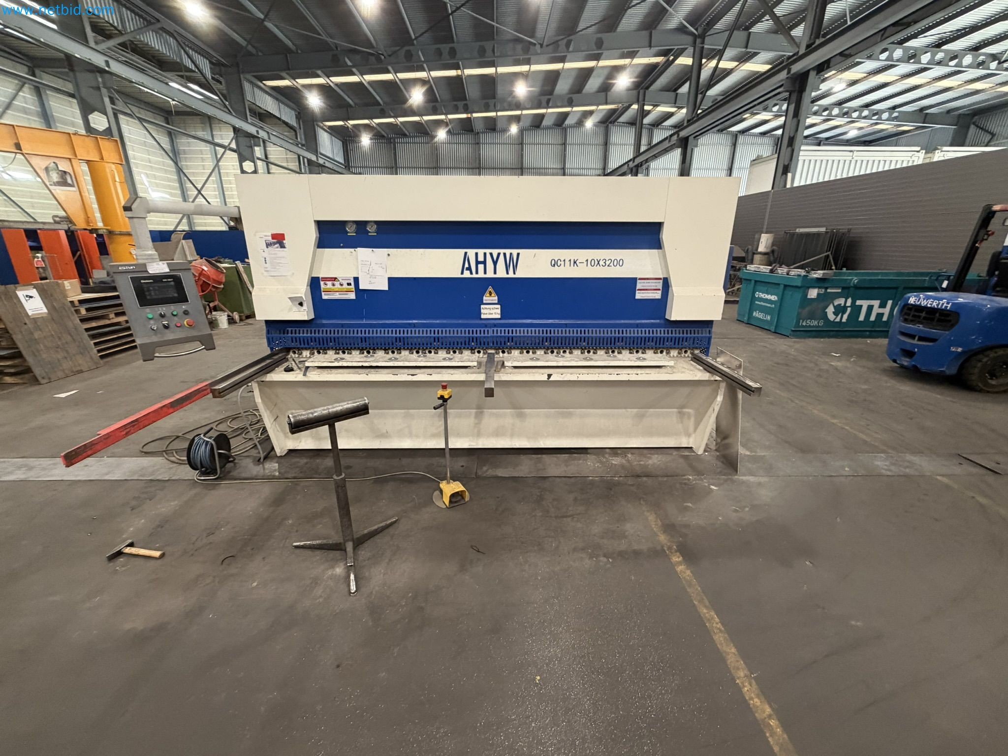 CNC-gesteuerte Tafelschere Anhui Yawei Machine Tool YWGS QC11K-10x3200